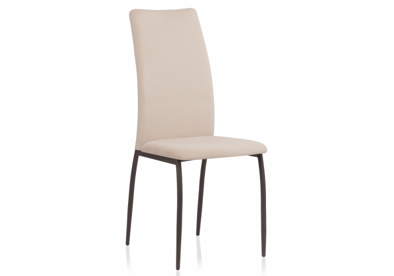 Стул на металлокаркасе Tod beige / black (43x52x101). 
