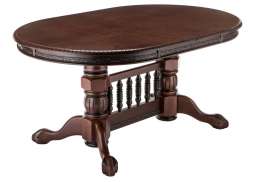 Стол деревянный Кантри 160 орех с коричневой патиной (107x78)