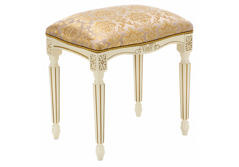 Банкетка Беттино патина золото / бежевый (49x37x52). 