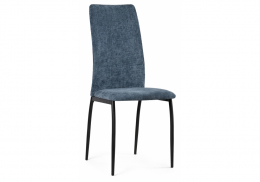 Стул на металлокаркасе Tod black / blue (43x56x102)