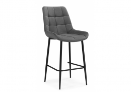 Барный стул Челси темно-серый (zd 995) / черный (50x58x99)