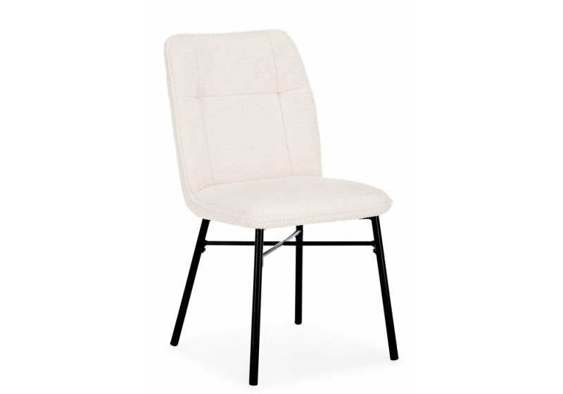 Стул на металлокаркасе Denis beige / black (46x59x87). 